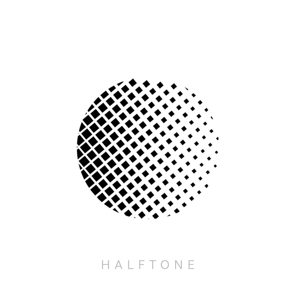 Halftone vector design, for background, retro, cartoon elements.