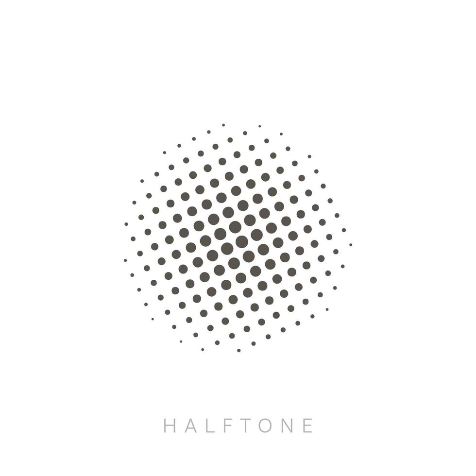 Halftone vector design, for background, retro, cartoon elements.