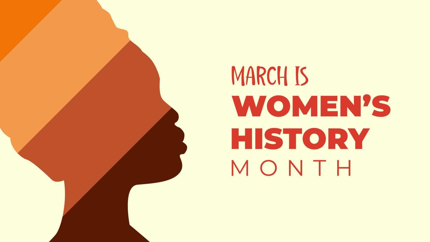 Womens History Month. Womens day celebration background design on march 8th. Vector illustration with copy space area.