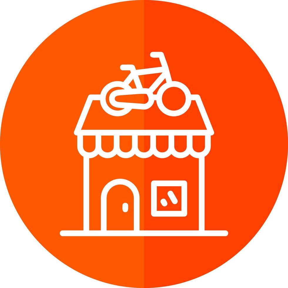 Bike Shop Vector Icon Design