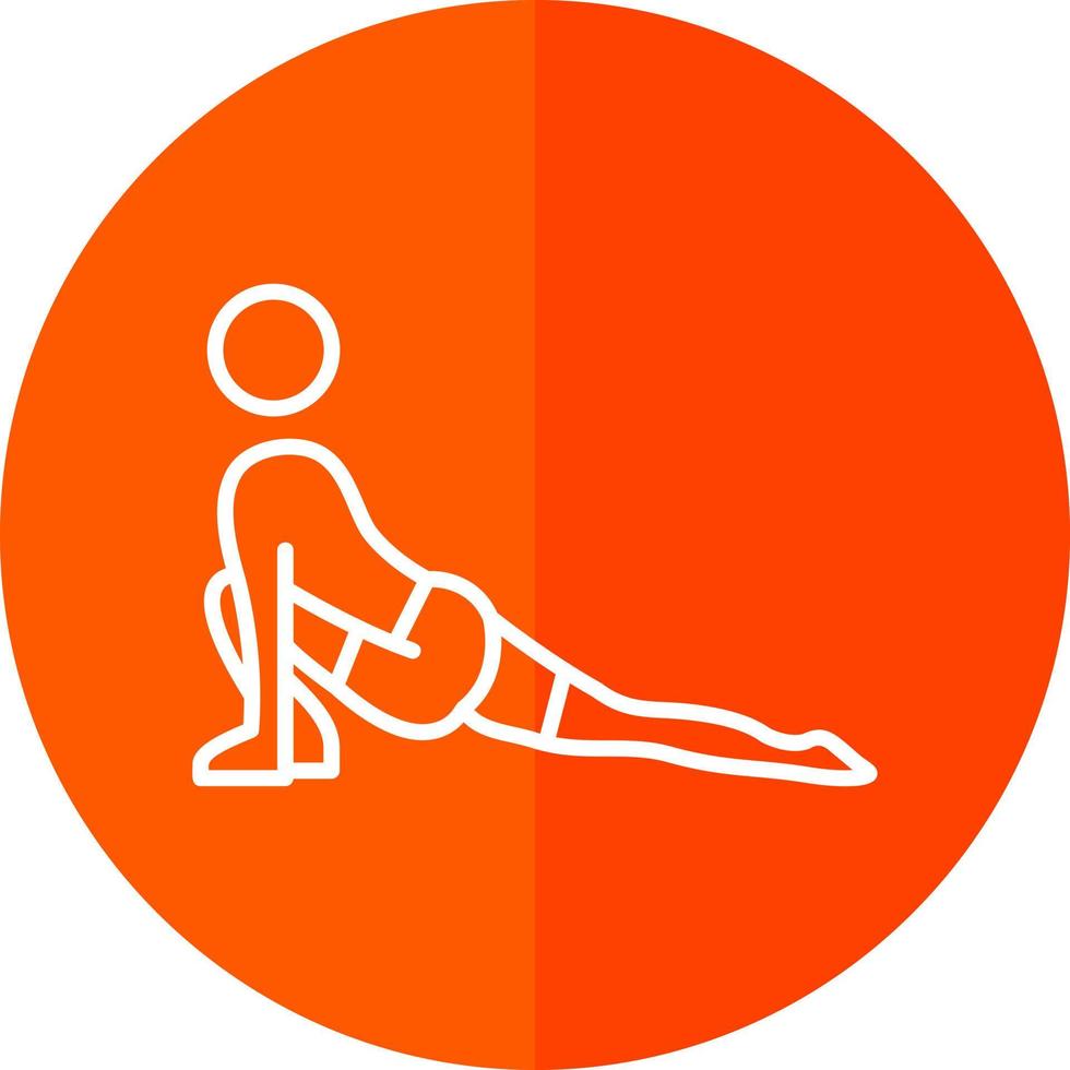 Low Lunge Right Vector Icon Design