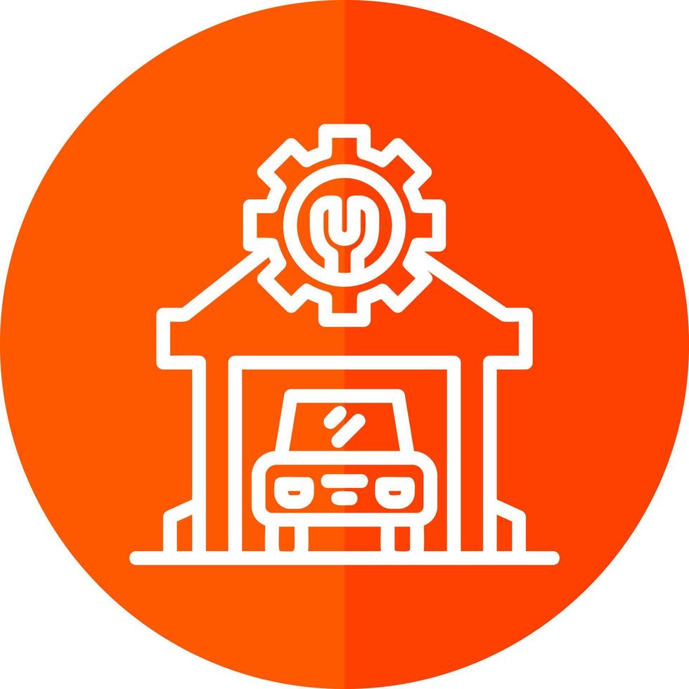 Mechanic Shop Vector Icon Design