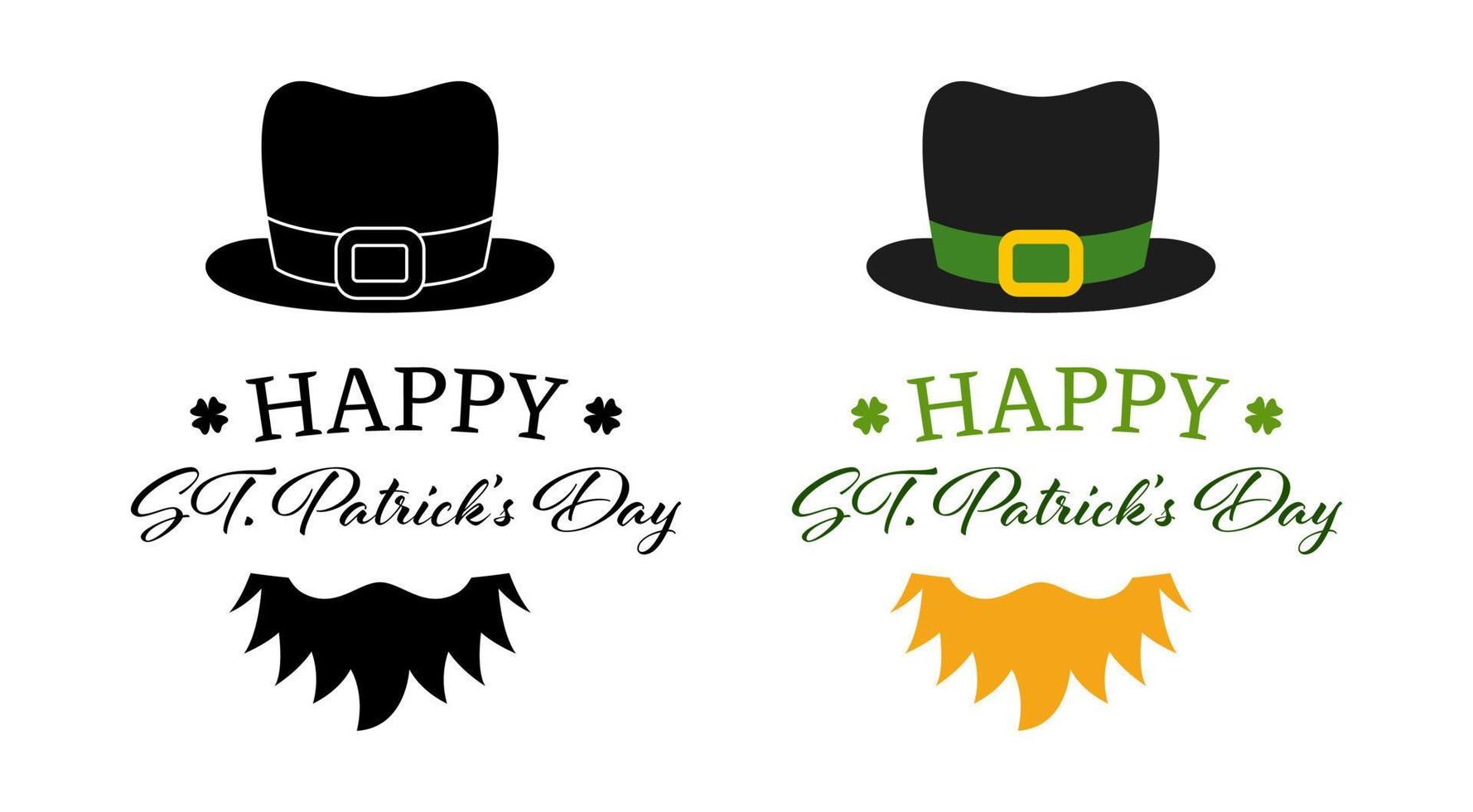 Saint Patrick Day banner isolated on white background vector