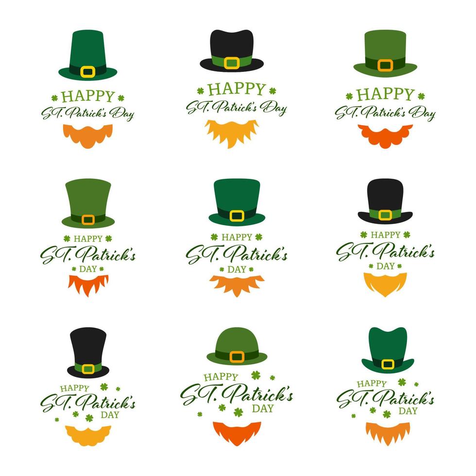 Saint Patrick Day banner isolated on white background vector