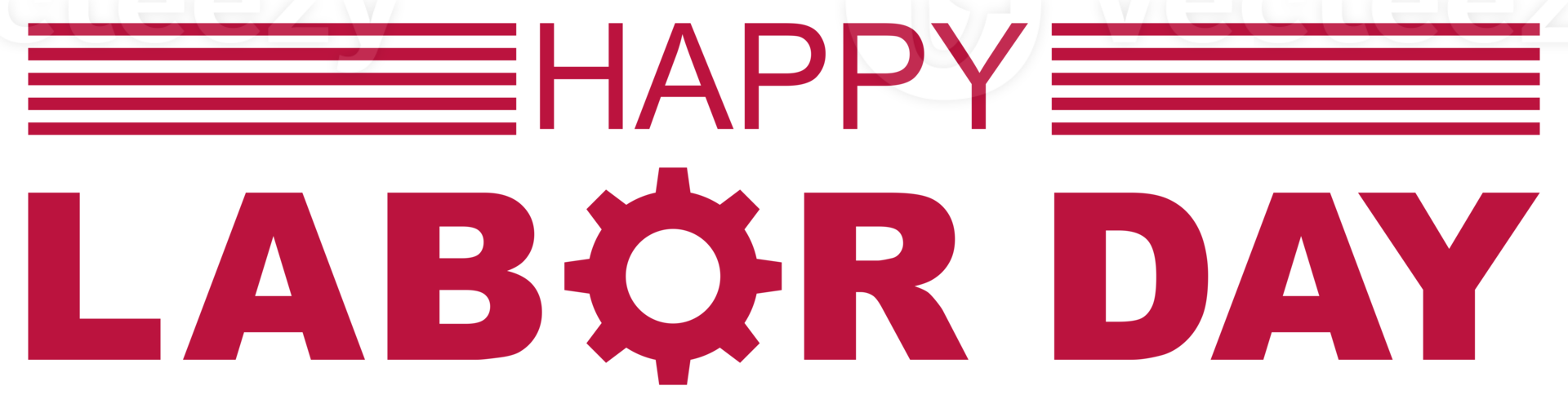 Happy Labor Day Sign for Icon Symbol, Art Illustration, Poster, Banner, Website or Graphic Design Element. Format PNG