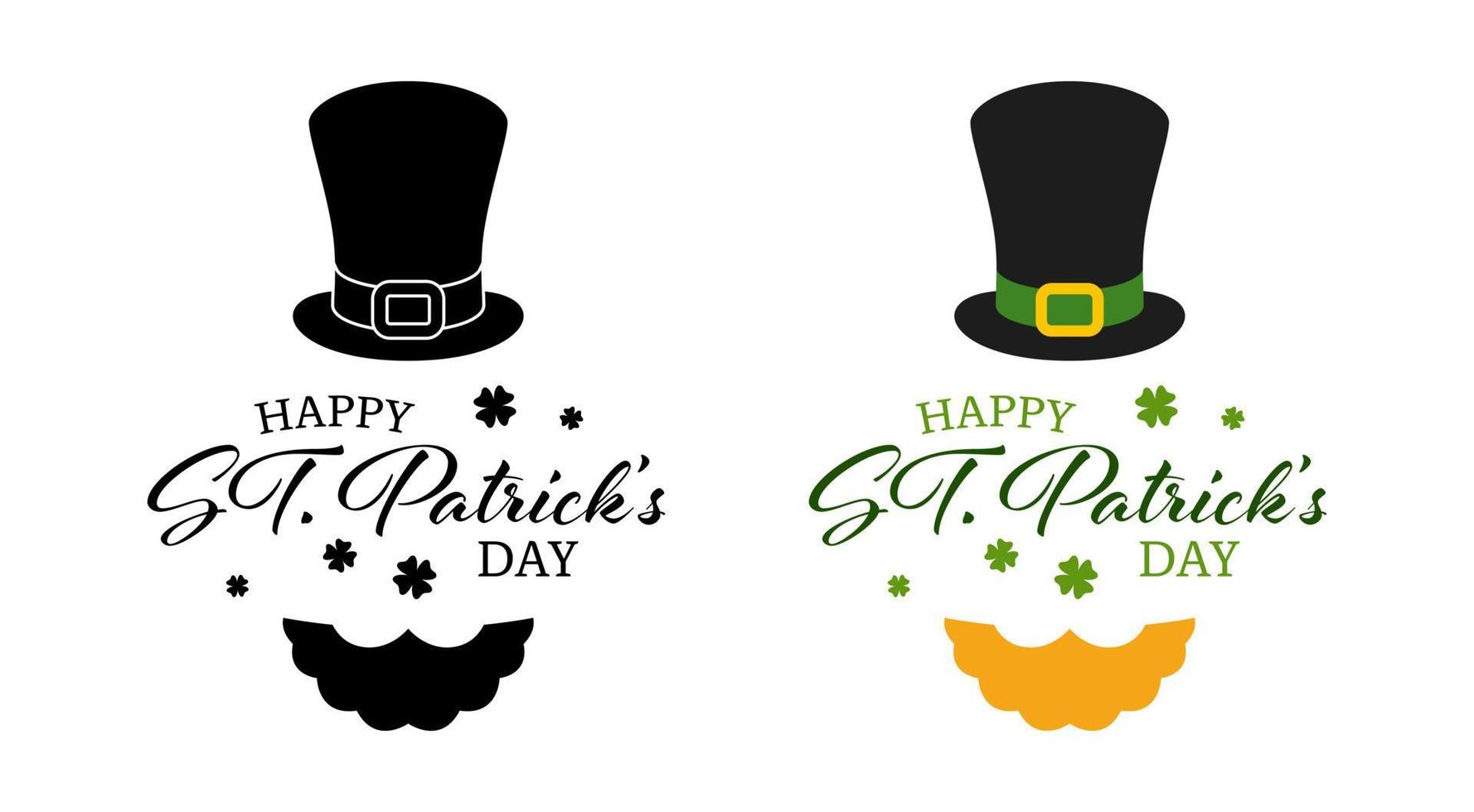 Saint Patrick Day banner isolated on white background vector