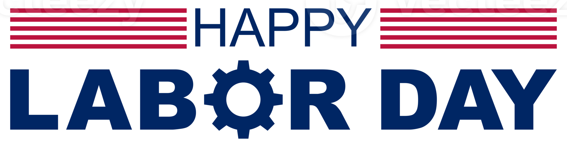 Happy Labor Day Sign for Icon Symbol, Art Illustration, Poster, Banner, Website or Graphic Design Element. Format PNG
