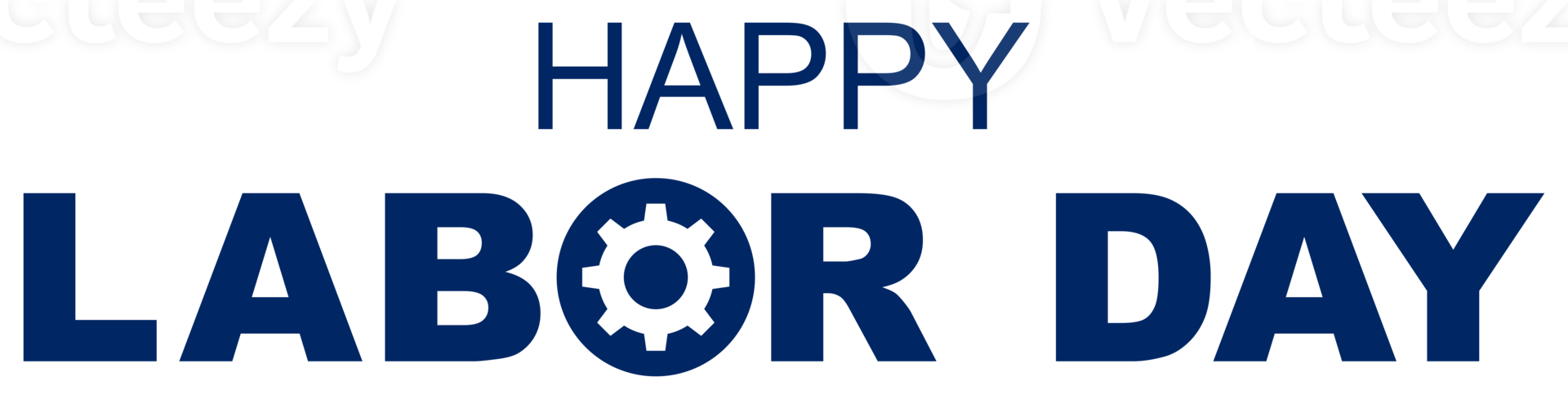 Happy Labor Day Sign for Icon Symbol, Art Illustration, Poster, Banner, Website or Graphic Design Element. Format PNG