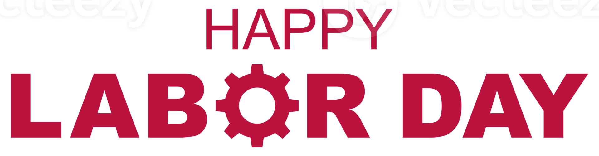 Happy Labor Day Sign for Icon Symbol, Art Illustration, Poster, Banner, Website or Graphic Design Element. Format PNG