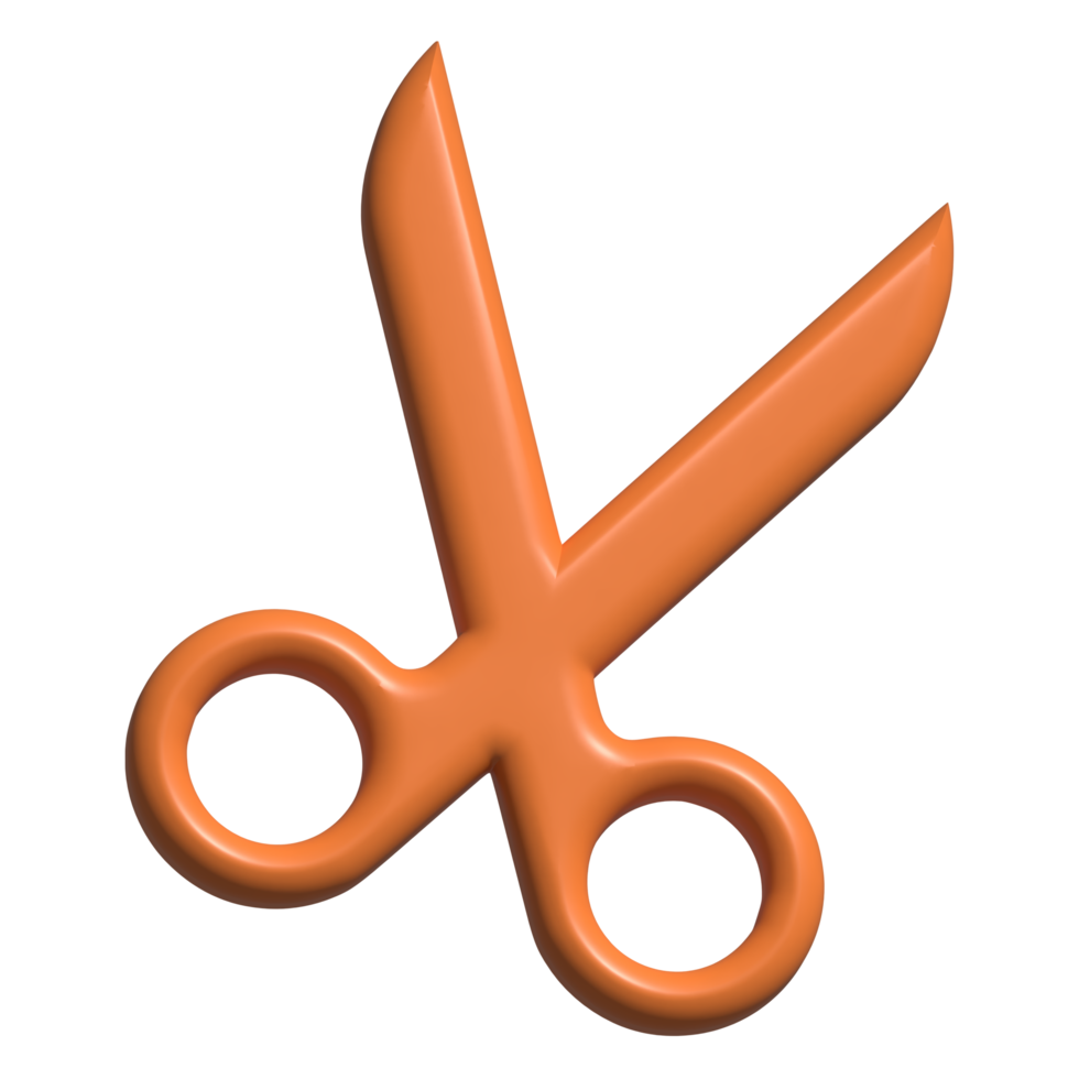 3d icon of scissor png