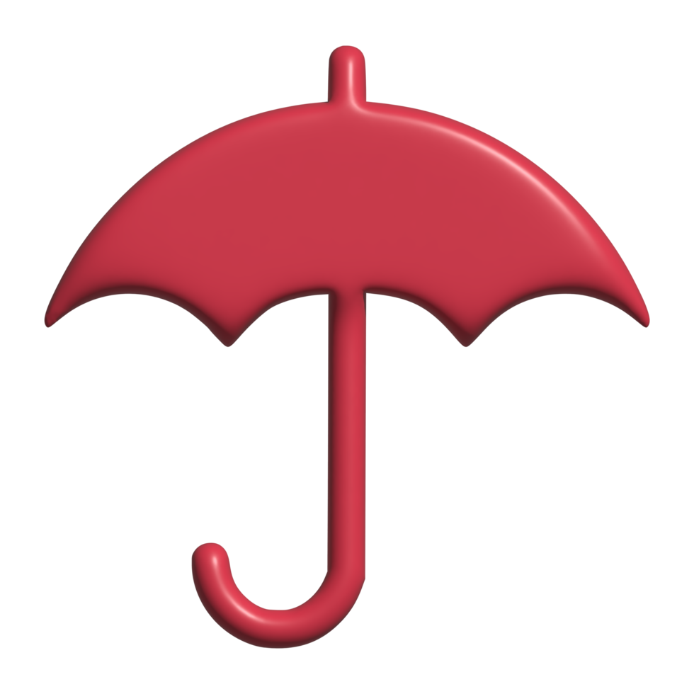 3d icon of umbrella png