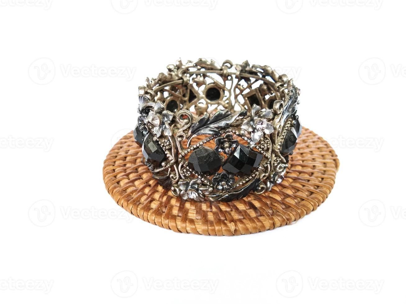 bracelet made of monel with a glamorous model photo