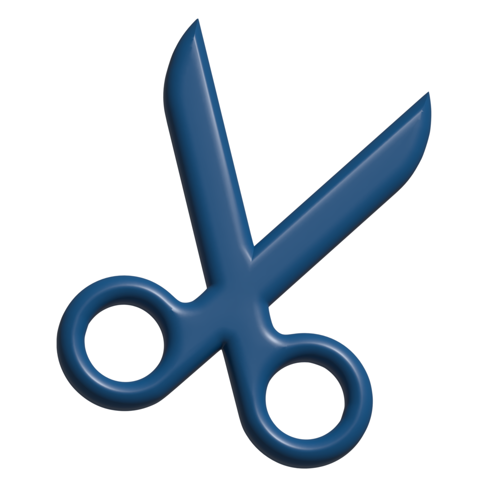 3d icon of scissor png