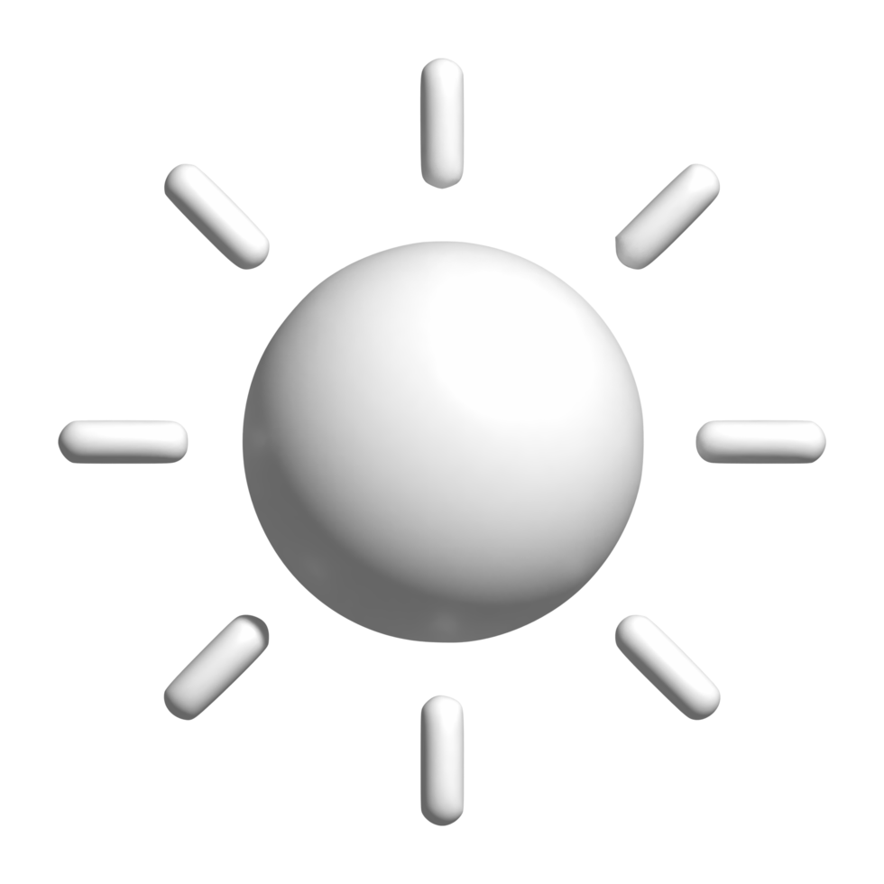 3d icona di sole png