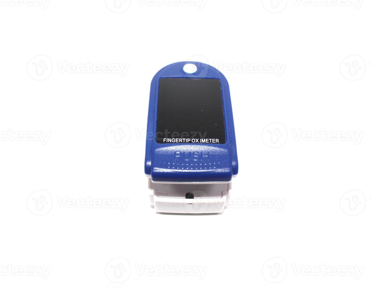 Oximeter pulse oximetry is a small clip-shaped tool that serves to measure the level of saturation or oxygen levels in the blood. photo