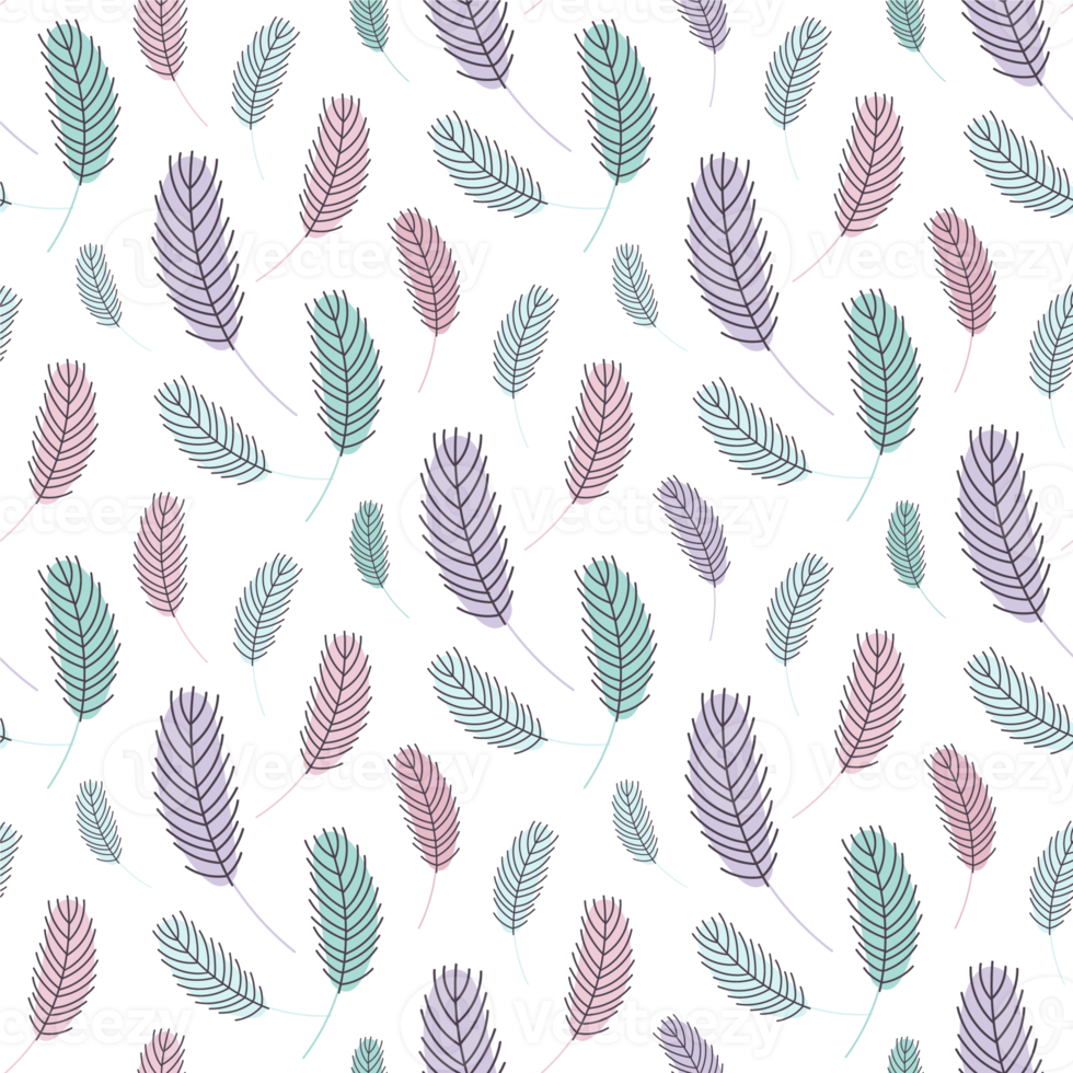 Feathers seamless Ester pattern png