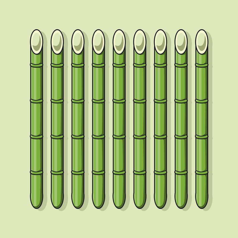 illustration of bamboo vector cartoon design