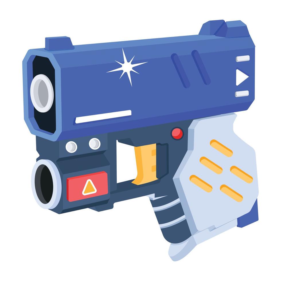 Trendy Toy Gun vector