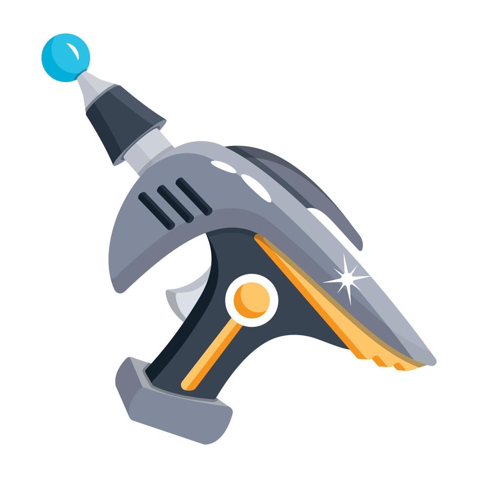 Trendy Ray Gun vector
