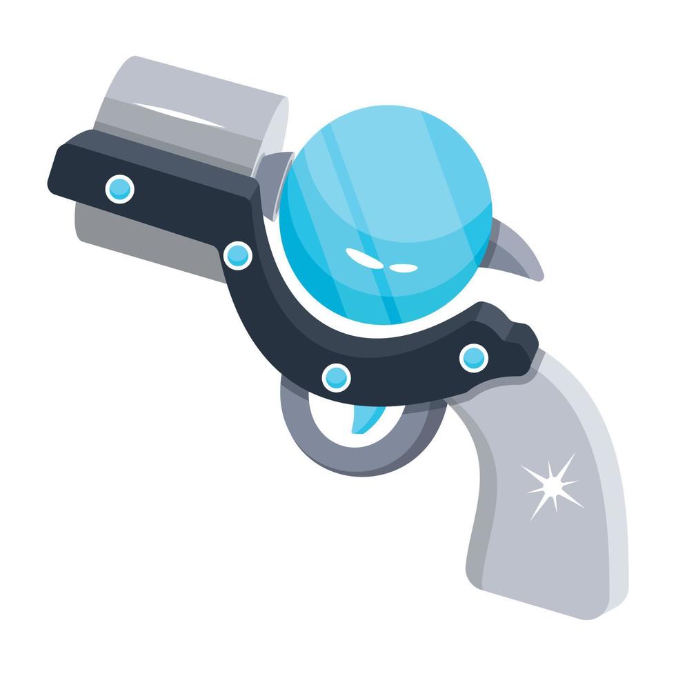 Trendy Game Pistol vector