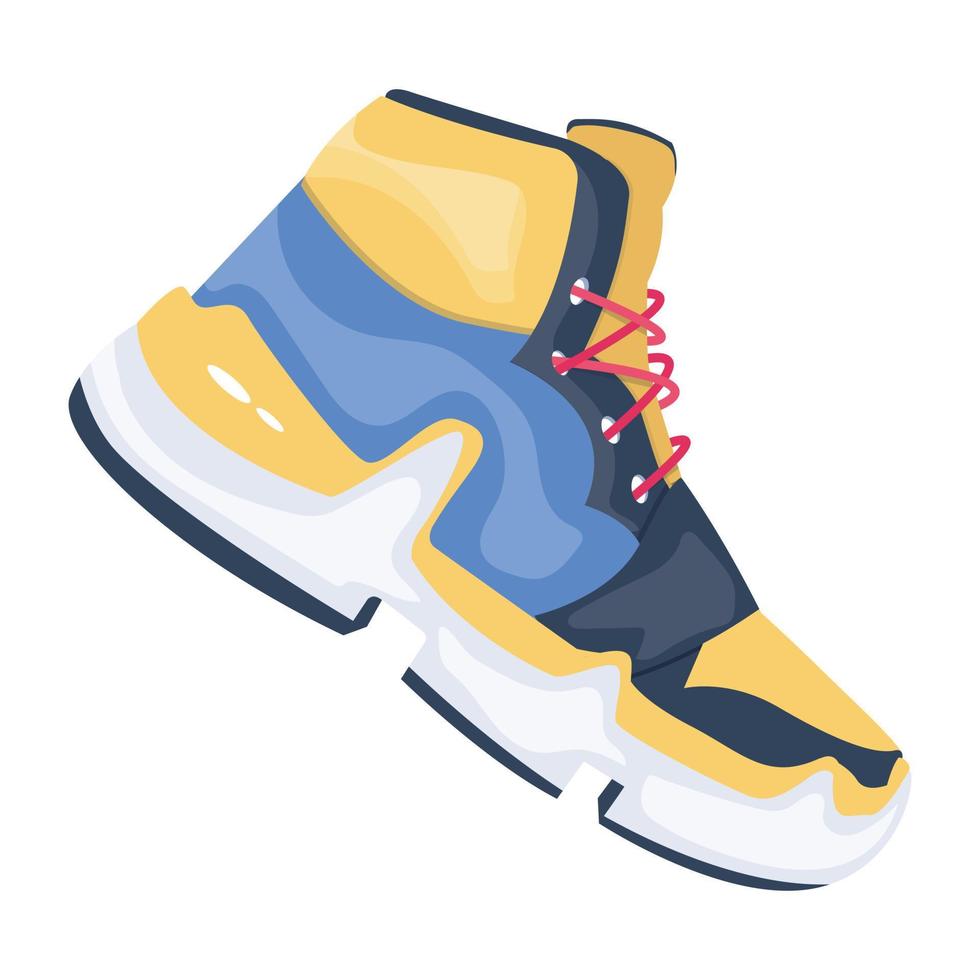 zapato de senderismo de moda vector