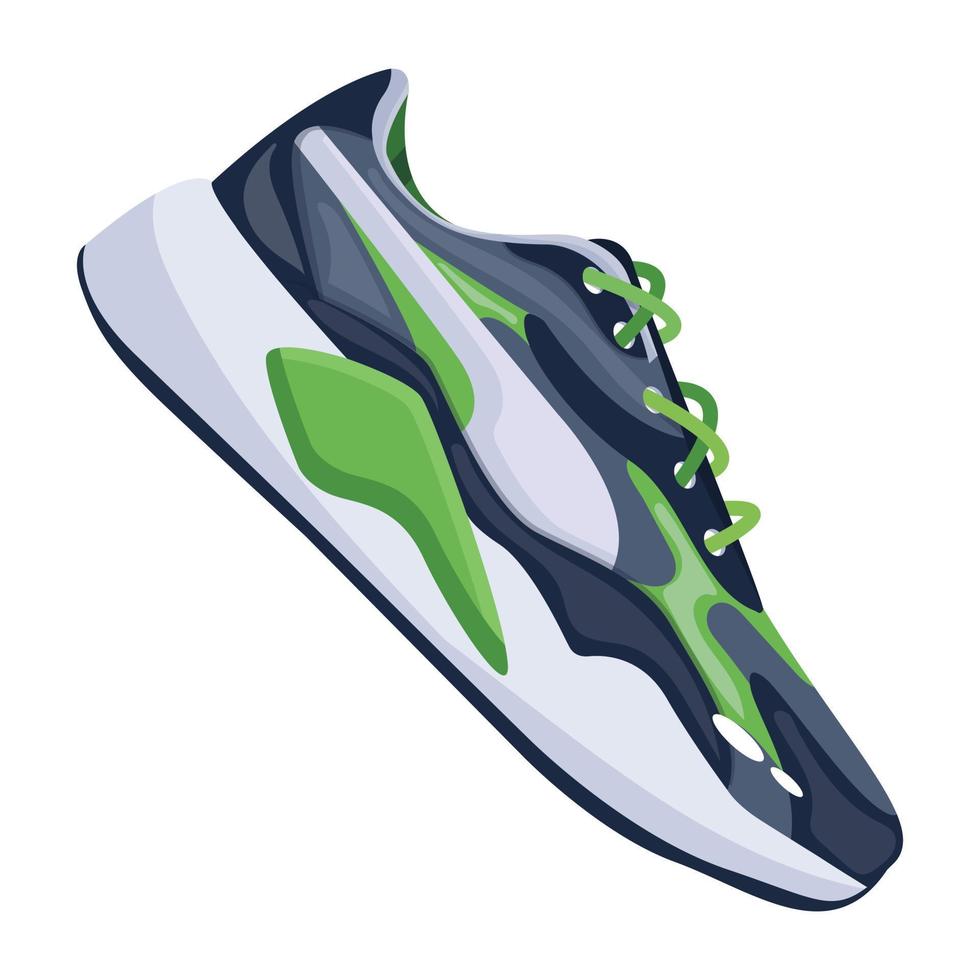 Trendy Athletic Shoe vector