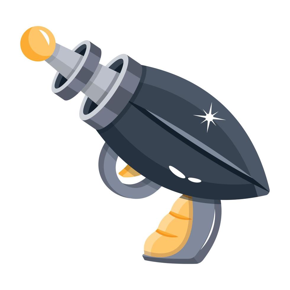 Trendy Space Gun vector