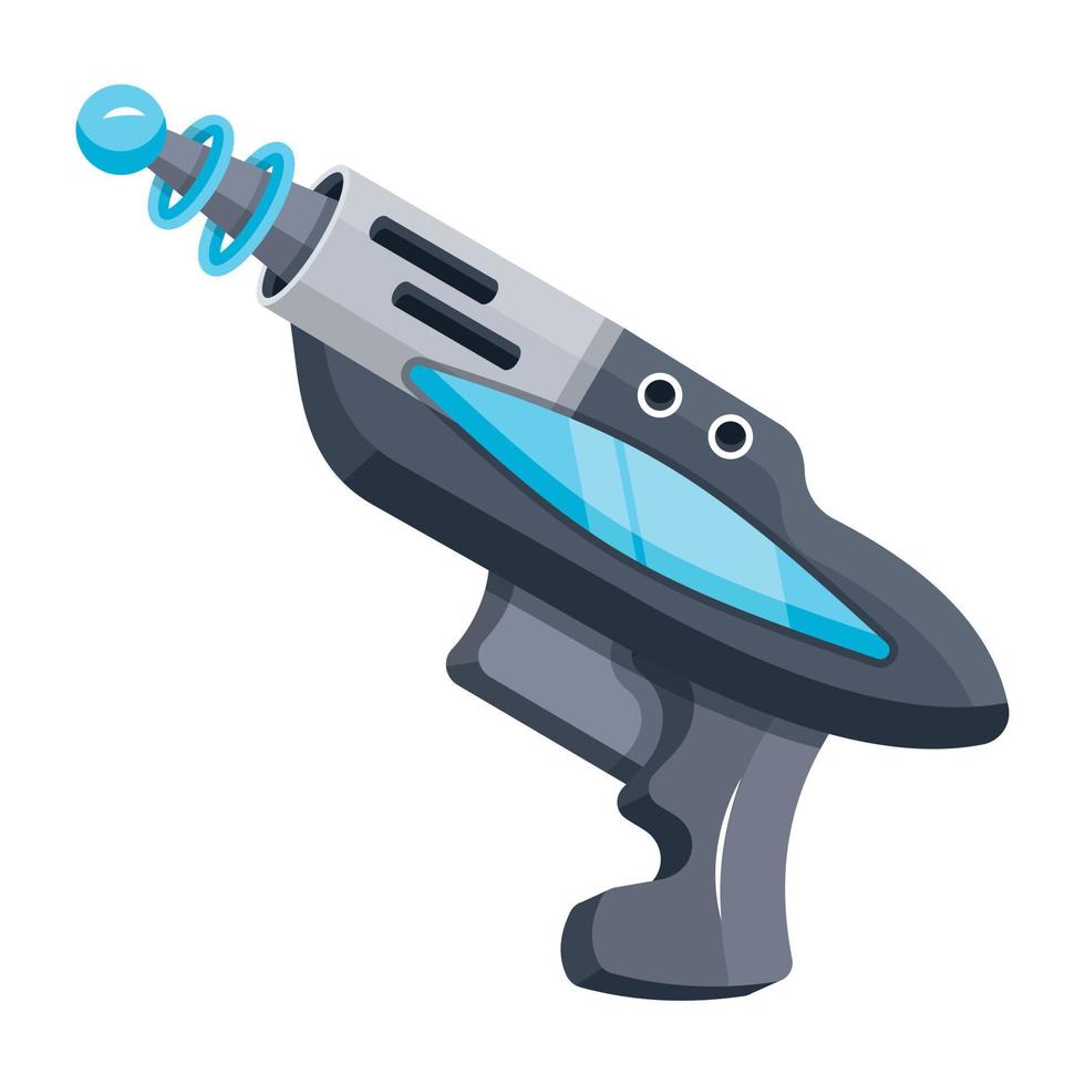 Trendy Space Gun vector