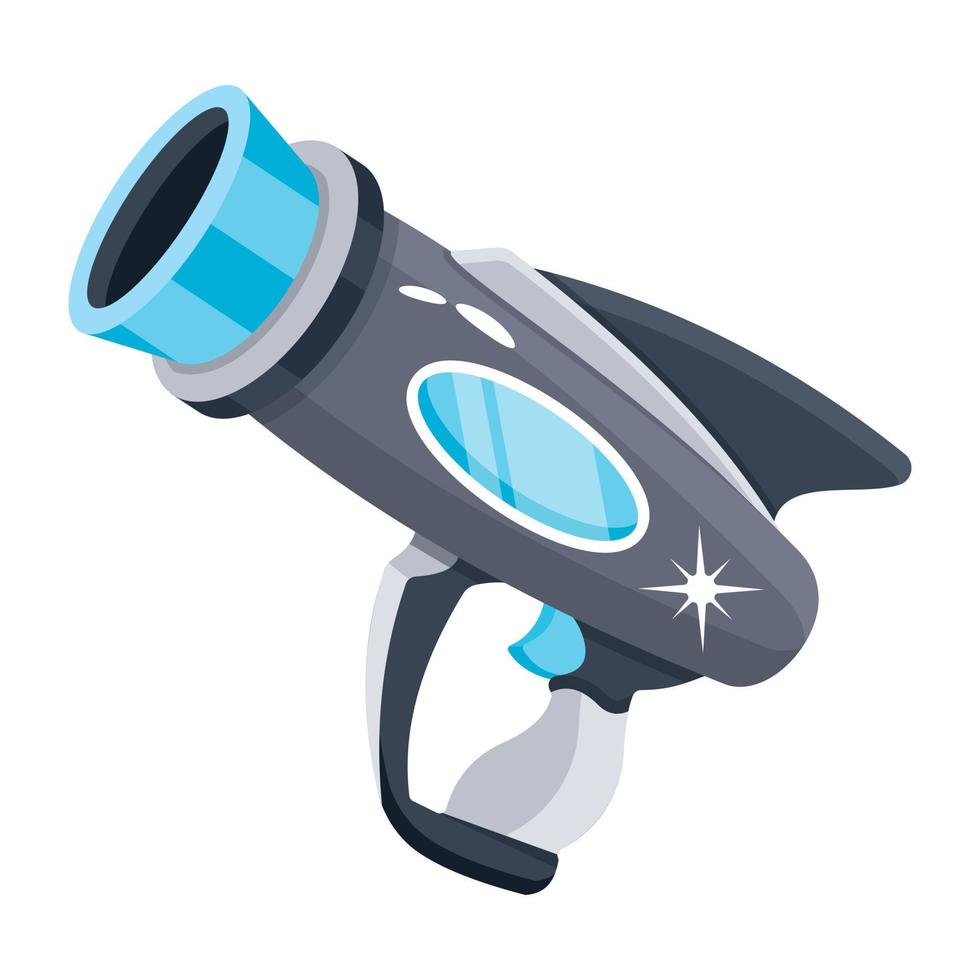 Trendy Blaster Weapon vector