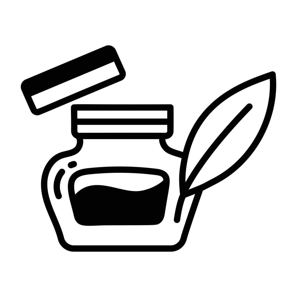 Trendy Quill Ink vector