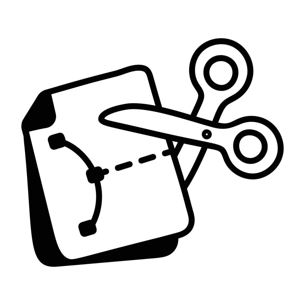 Trendy Paper Cutting vector