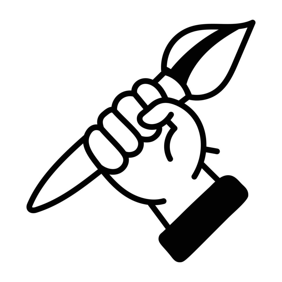 Trendy Artist Hand vector