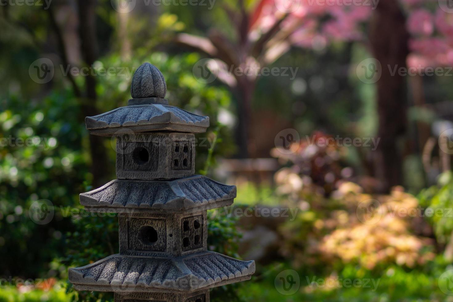 Japanese style pillar at Utaradit, Thailand. photo