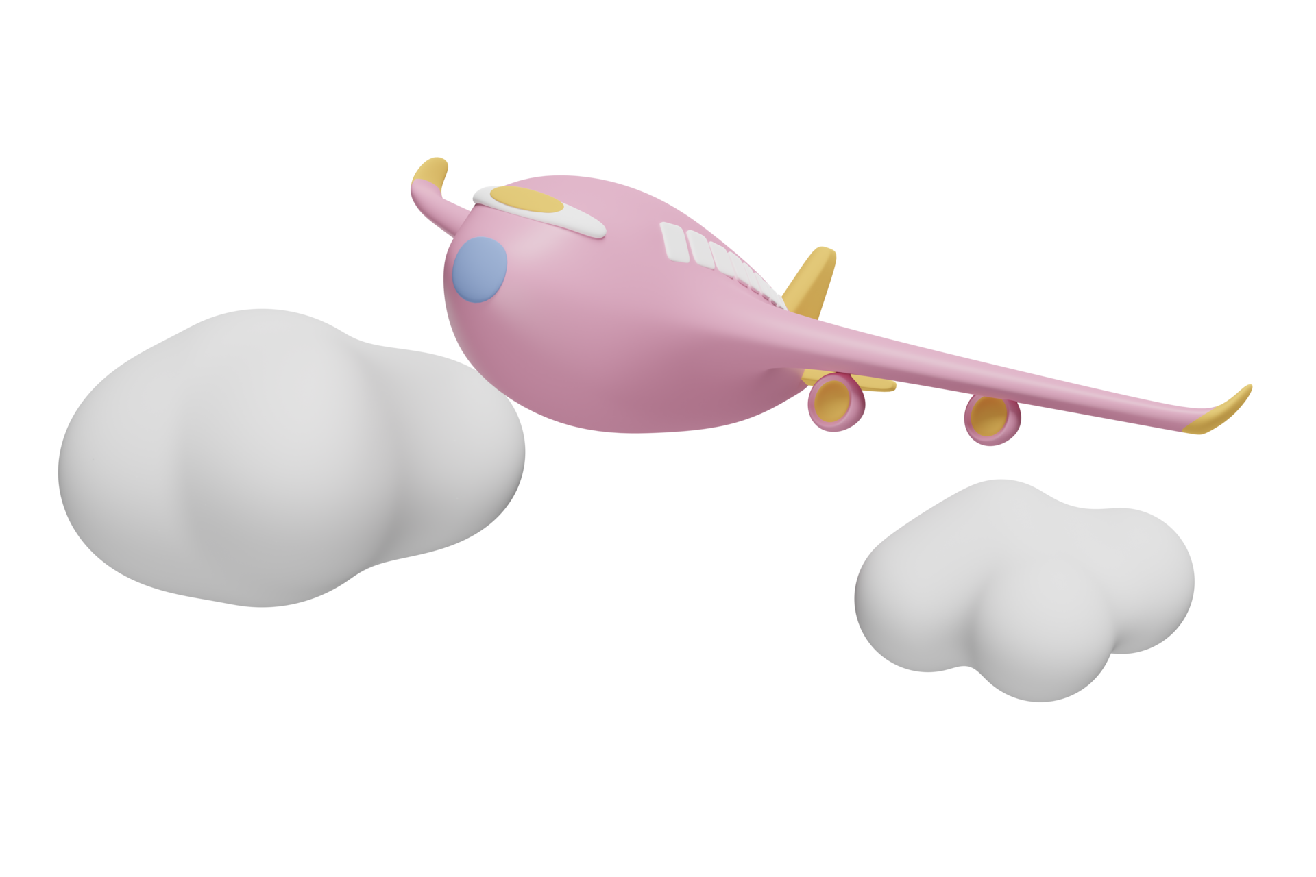 3d Airplane Icon With Cloud Isolated Jet Commercial Airplane Plane 3d-airplane-icon-with-cloud-isolated-jet-commercial-airplane-plane
