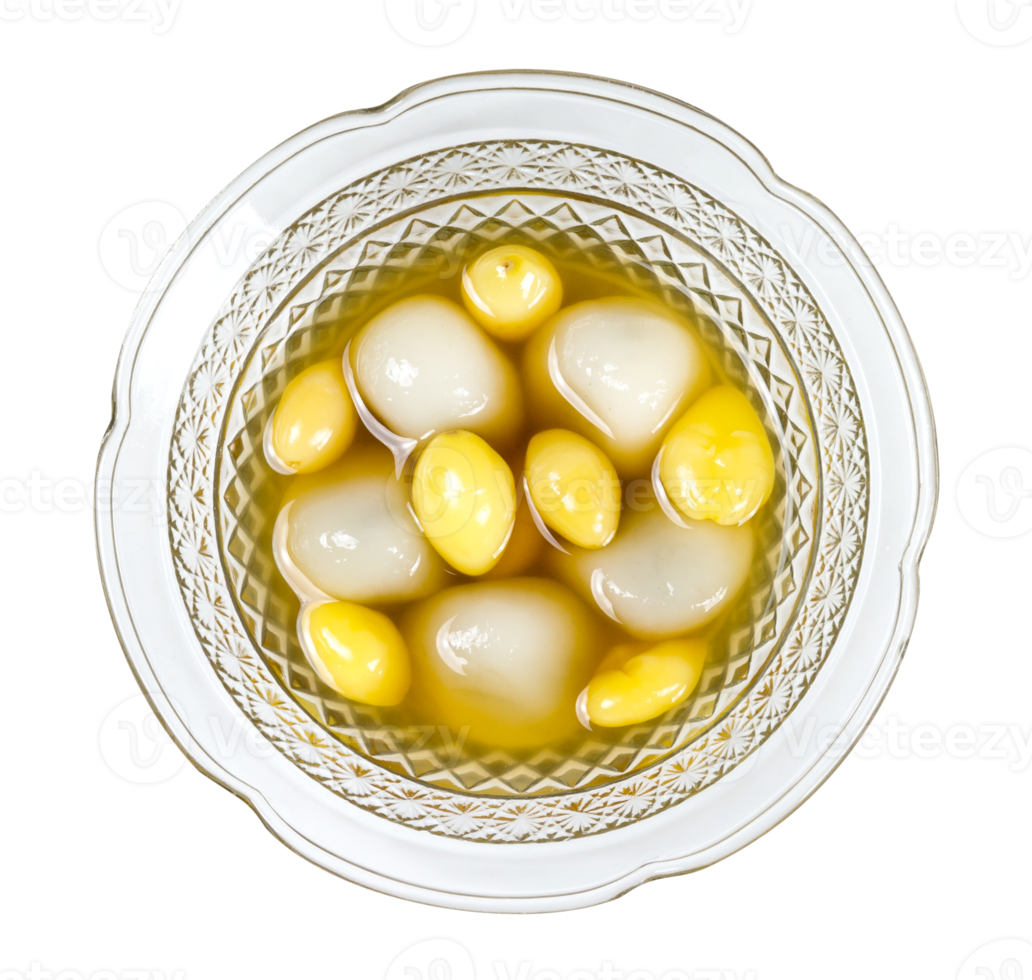Black Sesame Dumpling in Ginger Tea Recipes isolated png