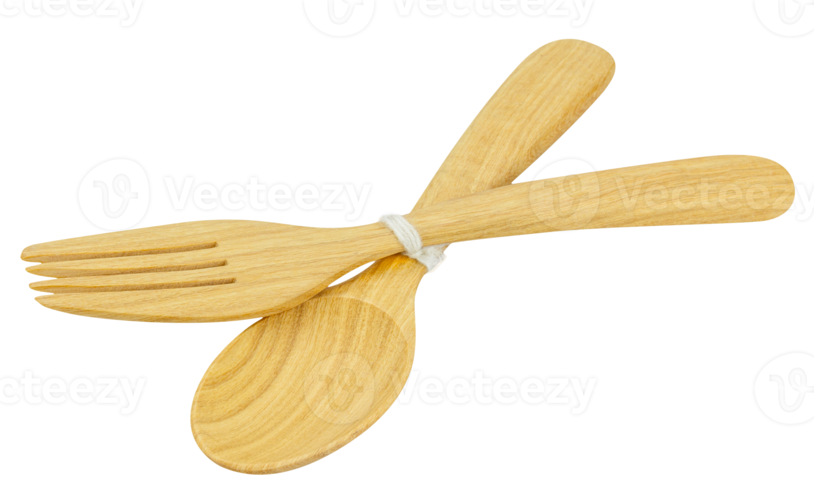 wooden spoon and fork isolated 20482213 PNG