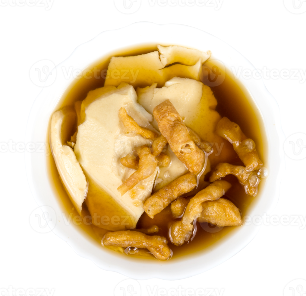 bean curd jelly dessert in ginger isolated png