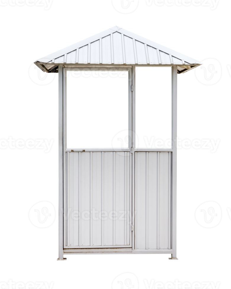 white guardhouse isolated png