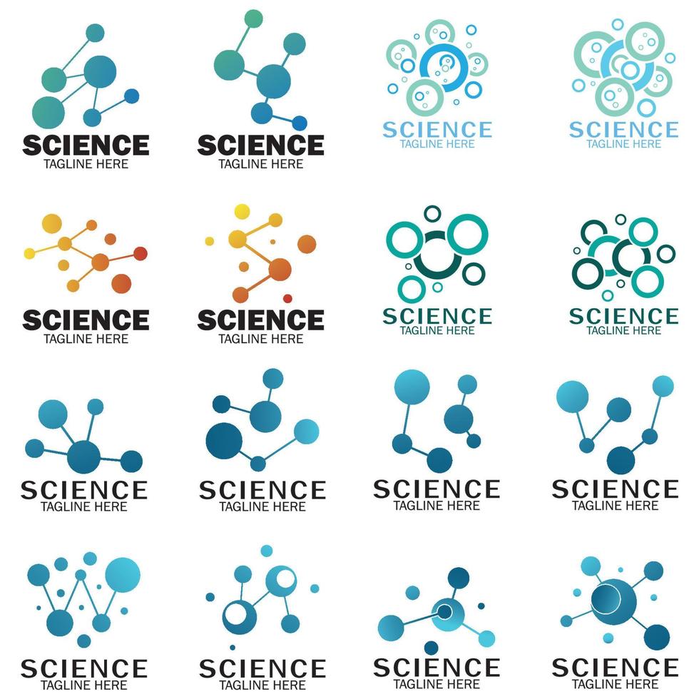 Molecule symbol logo template vector illustration,Neuron logo or nerve cell logo design