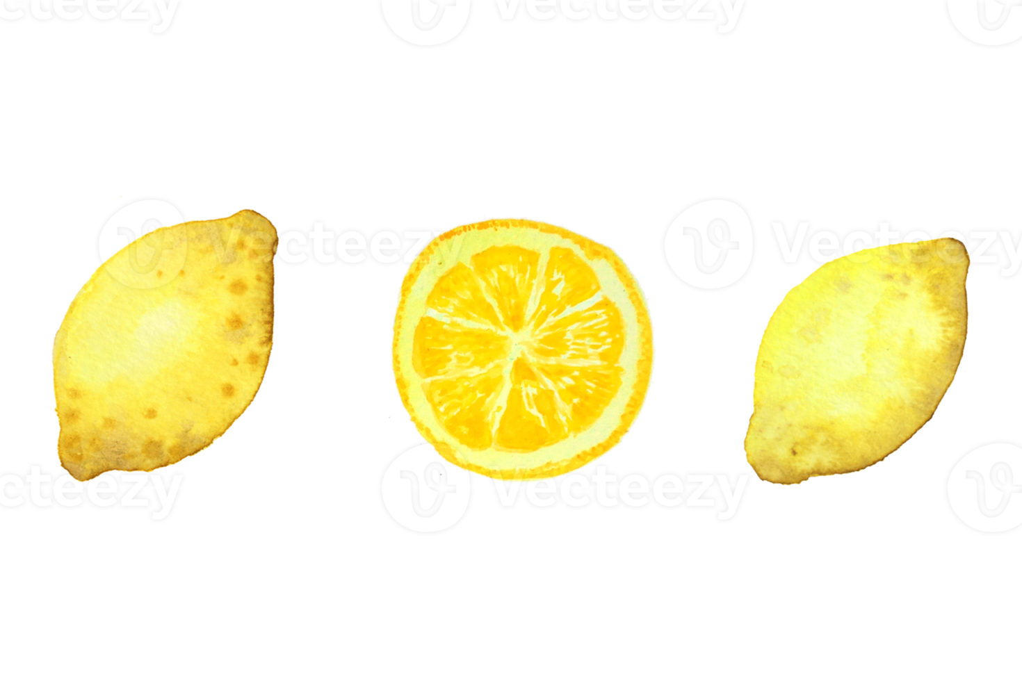 citron- vattenfärg målning png