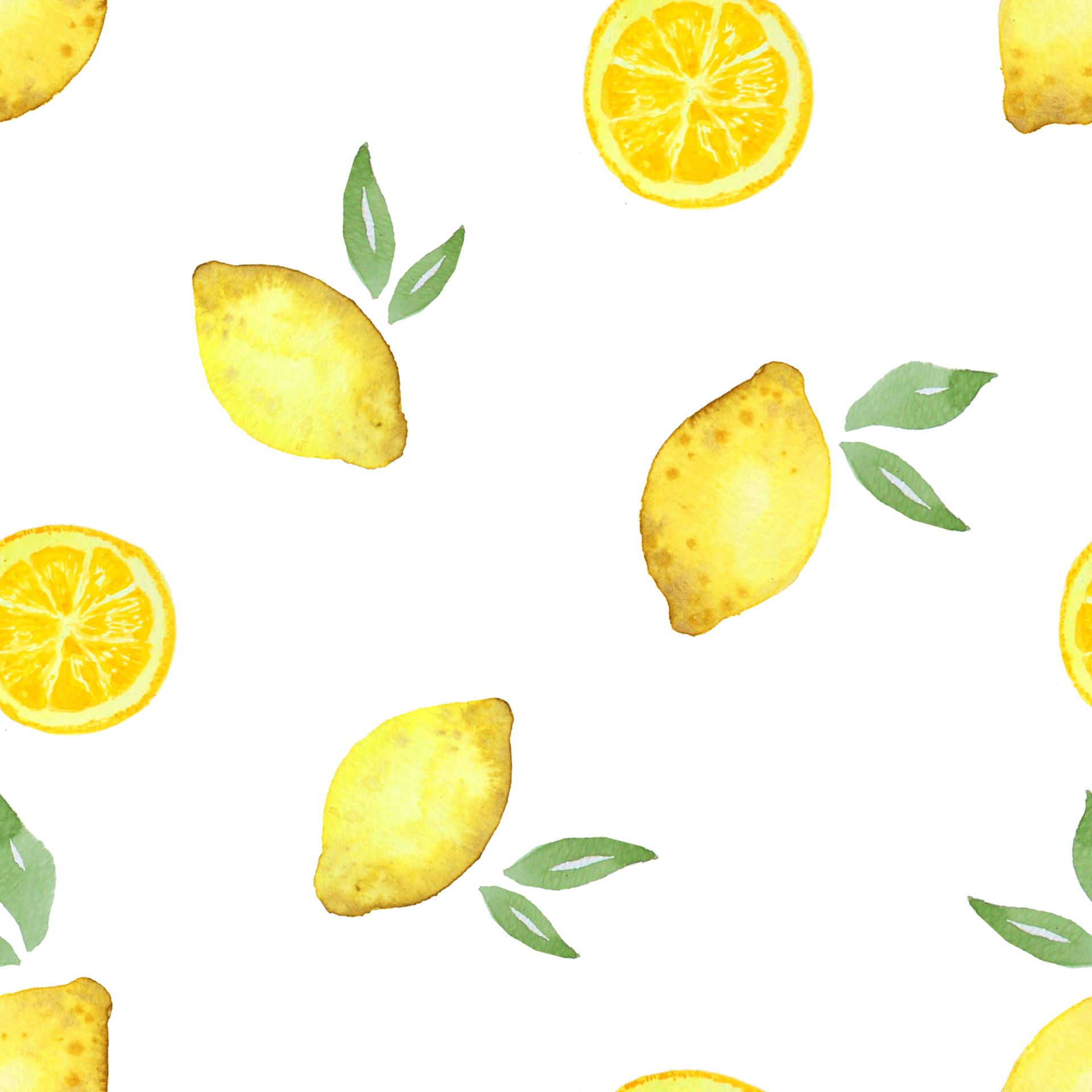 Free Lemon Watercolor Painting Seamless background 20482818 PNG with