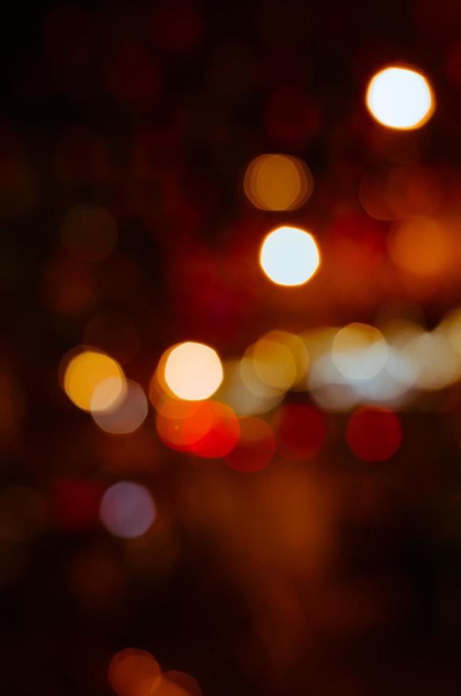 Bokeh of Night Light Blurred Background photo