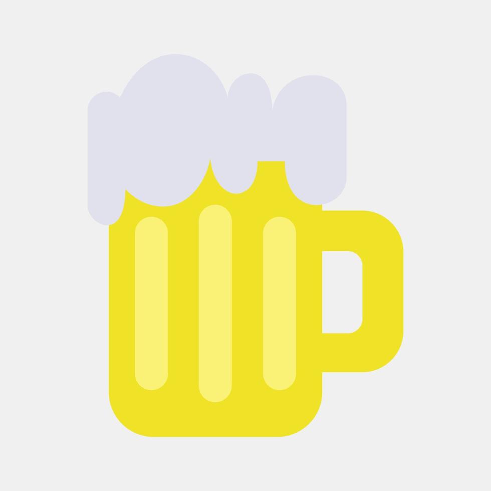 Icon beer. St. Patrick's Day celebration elements. Icons in flat style. Good for prints, posters, logo, party decoration, greeting card, etc. vector
