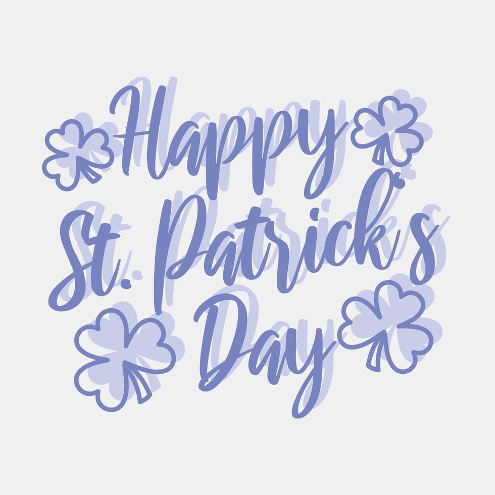 Icon happy St patrick's day. St. Patrick's Day celebration elements. Icons in two tone style. Good for prints, posters, logo, party decoration, greeting card, etc. vector