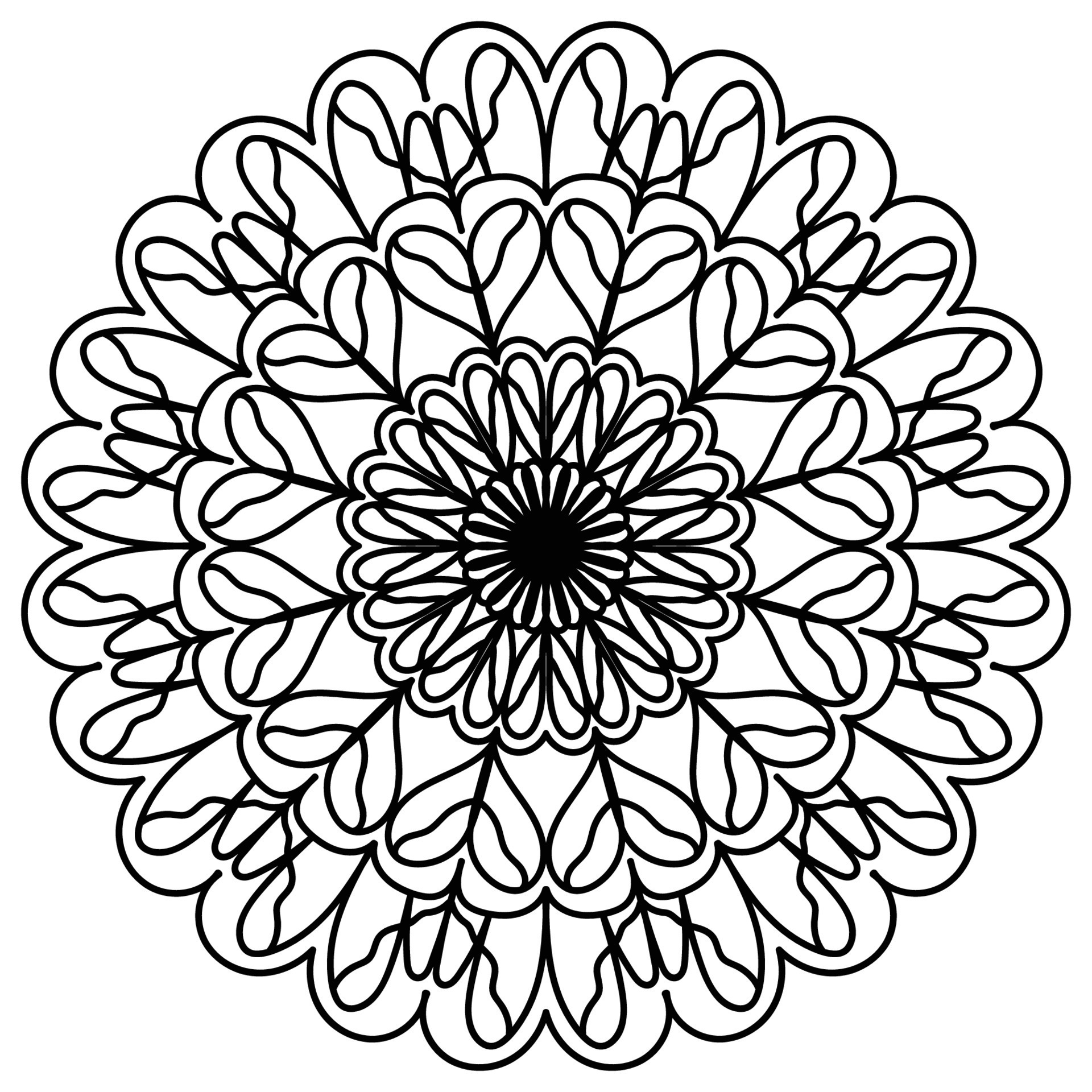 Mandala coloring page. vector mandala eps and image 20483363 Vector Art ...