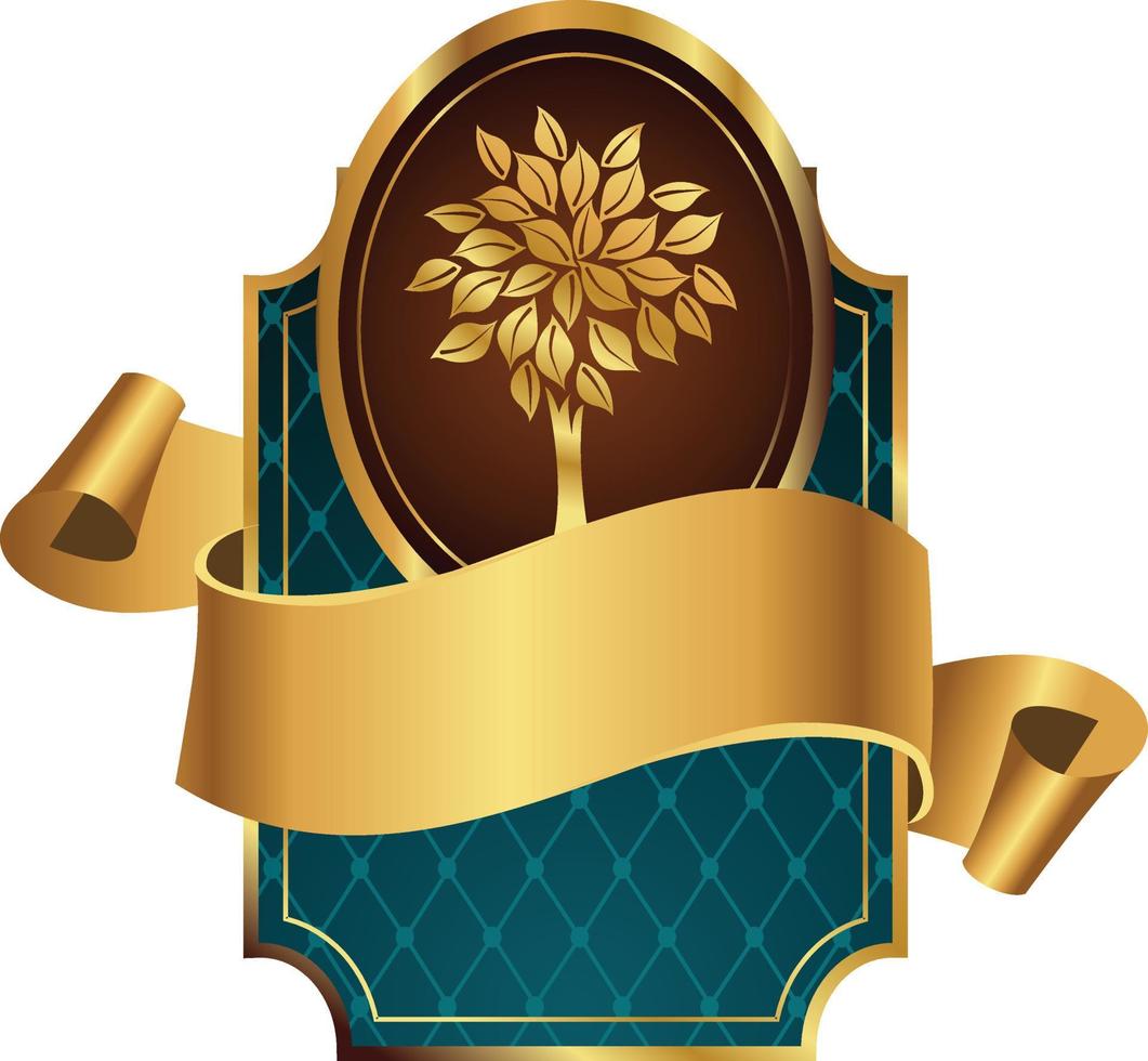 shields with ornaments in editable eps vector