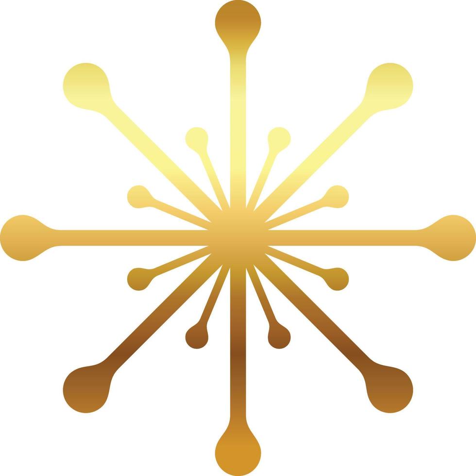 gold star with on transprent background vector
