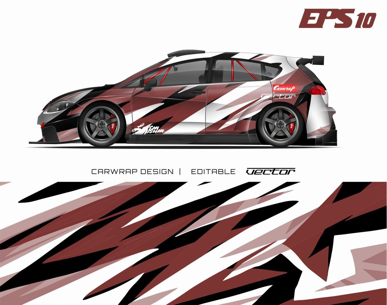 Car wrapping design with abstract texture.racing background designs for race car, adventure vehicle. vector