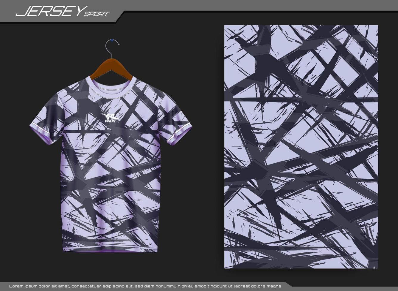 Jersey sports t-shirt. Soccer jersey mockup for soccer club. Suitable for jersey, background, poster, etc. vector