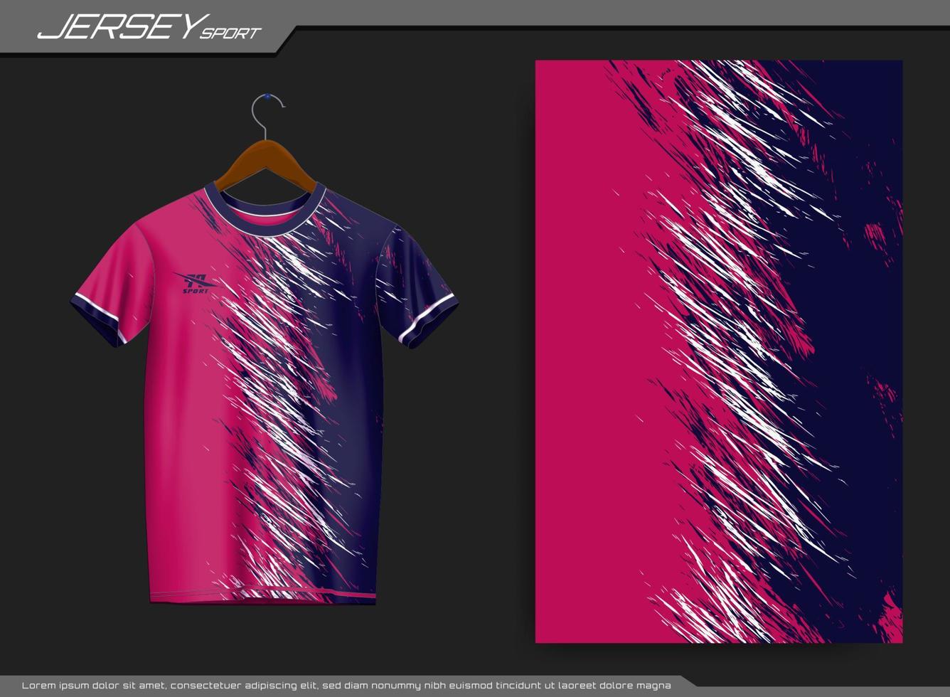 camiseta deportiva de punto. maqueta de camiseta de fútbol para club de fútbol. adecuado para jersey, fondo, afiche, etc. vector